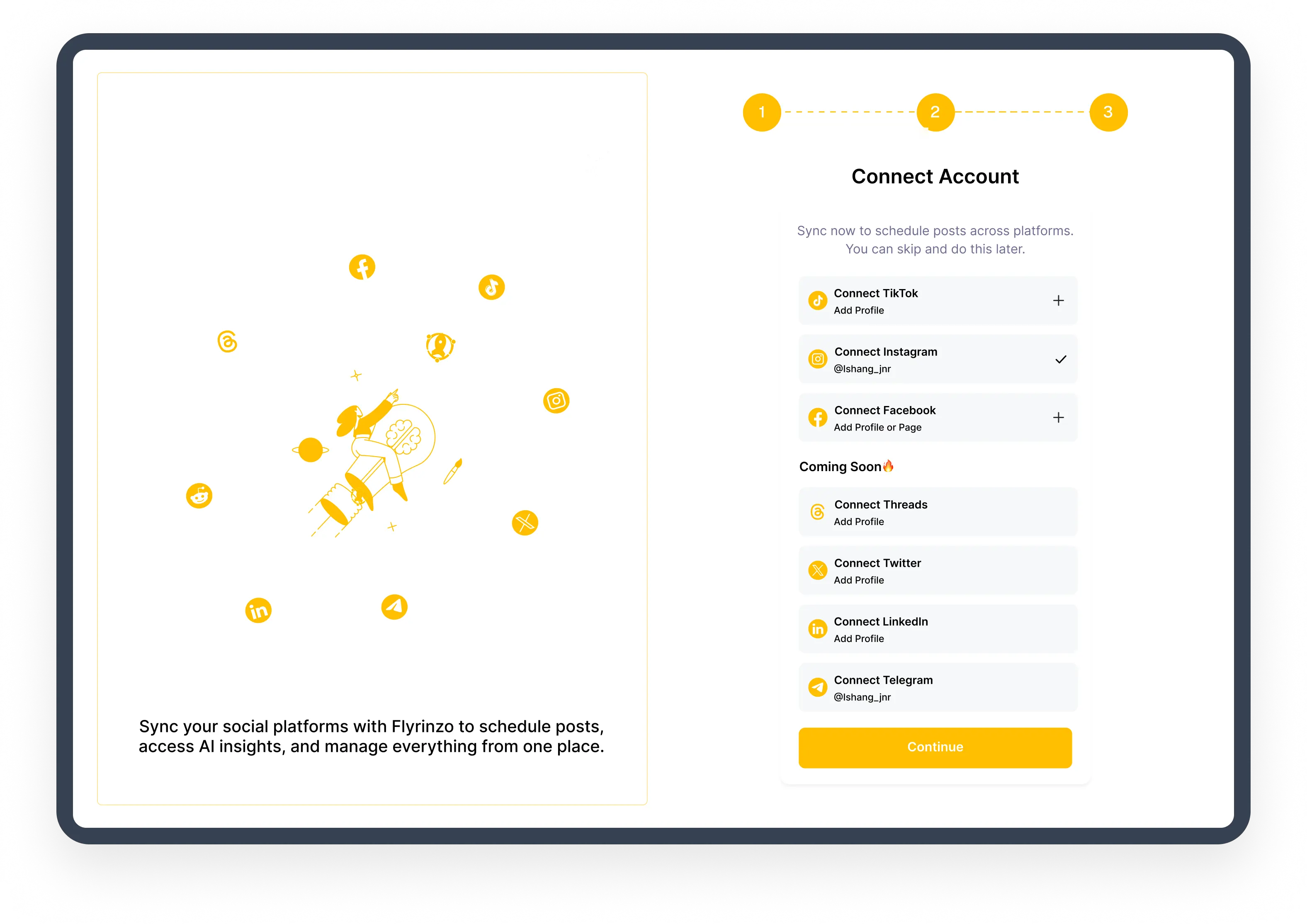 Connect Your Social Channels